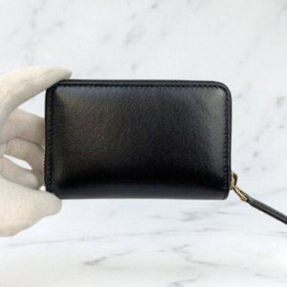 NIB Authentic Gucci zip card case wallet with gucci logo in black - Picture 3 of 5